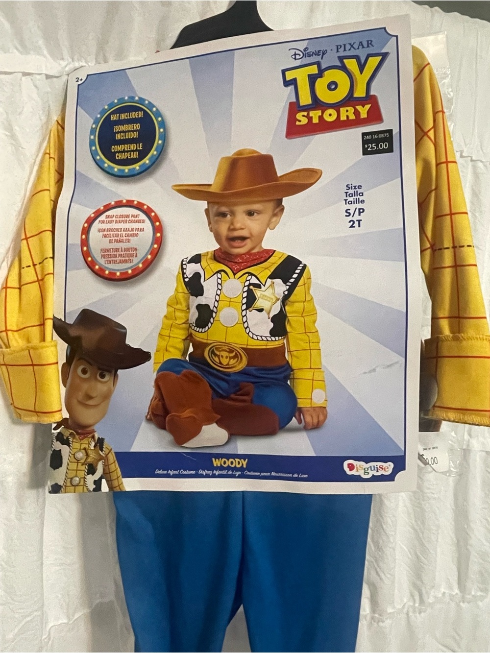NIP Toy Story Woody Halloween Costume 2T ~ Disney Pixar Boys Girls Unisex Outfit